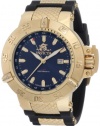 Invicta Men's 1150 Subaqua Noma III GMT Blue Dial Black Polyurethane Watch