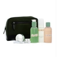 La Mer Essentials Set:Cleansing Gel 100ml + Tonic 100ml + Moisturizing Lotion 50ml + Eye Balm Intense 5ml + Lip Balm 9g + Bag 5pcs+1bag