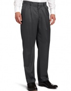 Geoffrey Beene Men's Sorona Luxury Stretch Performance Pleated Dress Pant