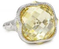 Judith Ripka Contempo Yellow Cushion Stone Ring, Size 8 Judith Ripka Contempo Yellow Cushion Stone Ring, Size 8