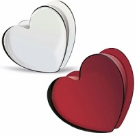 The symbol of love, gracefully rendered in smooth, luminous crystal. A beautiful reminder to the recipients to cherish the miracle of love. The symbol of love, gracefully rendered in smooth, luminous crystal. A beautiful reminder to the recipients to cherish the miracle of love.