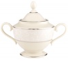 Lenox Pearl Innocence Platinum-Banded Fine China Sugar Bowl