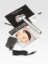 Using superior technology developed by NASA for healing in space, the baby quasar works by stimulating the production of collagen, thereby diminishing the appearance of fine lines, wrinkles and enlarged pores. Extremely effective in firming and toning the skin and increasing blood flow and circulation. The baby quasar uses 24 leds in four discrete wavelengths of red and infrared light. Using superior technology developed by NASA for healing in space, the baby quasar works by stimulating the production of collagen, thereby diminishing the appearance of fine lines, wrinkles and enlarged pores. Extremely effective in firming and toning the skin and increasing blood flow and circulation. The baby quasar uses 24 leds in four discrete wavelengths of red and infrared light.