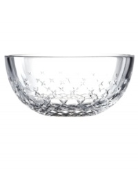 With lightly etched stars in luxe crystal, the Hollywood Hills nut bowl from Lauren Ralph Lauren brings a touch of glamor to every festive occasion. With lightly etched stars in luxe crystal, the Hollywood Hills nut bowl from Lauren Ralph Lauren brings a touch of glamor to every festive occasion.