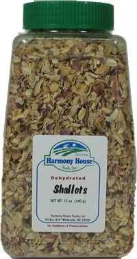 Harmony House Foods, Dried Shallots, Chopped, 12 Ounce Quart Size Jar Harmony House Foods, Dried Shallots, Chopped, 12 Ounce Quart Size Jar