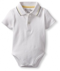 Kitestrings Baby-boys Newborn Interlock Polo Bodysuit, White, 3-6 Months Kitestrings Baby-boys Newborn Interlock Polo Bodysuit, White, 3-6 Months