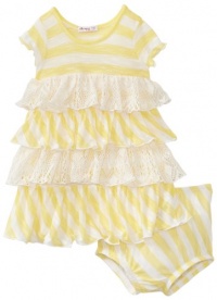 Little Ella Baby-girls Infant Bellah Stripe Dress, Lemon, 18-24 Months Little Ella Baby-girls Infant Bellah Stripe Dress, Lemon, 18-24 Months