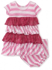Little Ella Baby-girls Infant Bellah Stripe Dress, Flirt, 3-6 Months Little Ella Baby-girls Infant Bellah Stripe Dress, Flirt, 3-6 Months