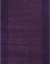 Area Rug 3x5 Rectangle Solid/Striped Plum Color - Surya Mystique Rug from RugPal