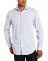 Perry Ellis Men's Portfolio End On End Stripe Dress Shirt