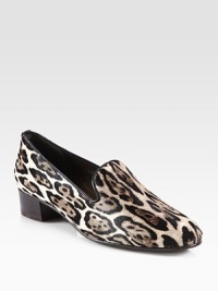 Expertly crafted in Spain, this elevated staple in luxurious calf hair with fine leather trim is the cat's meow. Stacked heel, 1¼ (30mm)Leopard-print calf hair upper with leather trimLeather liningRubber solePadded insoleMade in Spain Expertly crafted in Spain, this elevated staple in luxurious calf hair with fine leather trim is the cat's meow. Stacked heel, 1¼ (30mm)Leopard-print calf hair upper with leather trimLeather liningRubber solePadded insoleMade in Spain