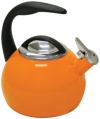 Chantal 40th Anniversary 2-Quart Enamel on Steel Tea Kettle, Orange