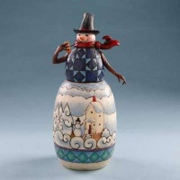 Jim Shore Heartwood Creek from Enesco Classic Snowman W/Winter Scene Figurine 9.25 IN Jim Shore Heartwood Creek from Enesco Classic Snowman W/Winter Scene Figurine 9.25 IN