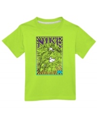 Can he hang? This skull surfer tee from Nike brings a fresh style, whether he's hitting the surf or out skating the streets. (Clearance) Can he hang? This skull surfer tee from Nike brings a fresh style, whether he's hitting the surf or out skating the streets. (Clearance)