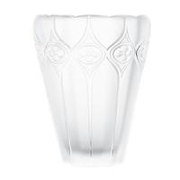 Inspired by the ornamental, Gothic architecture of Venice, this sculptural vase from Lalique reinterprets traditional trefoil and arch designs in sparkling crystal. Inspired by the ornamental, Gothic architecture of Venice, this sculptural vase from Lalique reinterprets traditional trefoil and arch designs in sparkling crystal.
