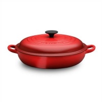 Le Creuset Enameled Cast-Iron 5-Quart Buffet Casserole, Cherry Red Le Creuset Enameled Cast-Iron 5-Quart Buffet Casserole, Cherry Red