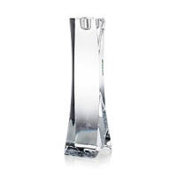 Brilliant lead crystal polished by hand for a dazzling finish lights up your table even before you add a candle to this sublime and artful holder from Rogaska. Brilliant lead crystal polished by hand for a dazzling finish lights up your table even before you add a candle to this sublime and artful holder from Rogaska.