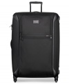 Full speed ahead! A marriage of innovative design & sleek style, this lightweight travel pro is crafted from a smart hybrid blend of flexible ballistic nylon & protective hardside material. An extra-large packing capacity coasts effortlessly on 360º spinners that are brilliantly guided by Tumi's patented impact-resistant X-Brace™ handle system, which stands up to the wear & tear of busy travel. Lifetime warranty.