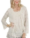 Bacci Womens Willow Embroidered Full Sleeved Lace Tunic