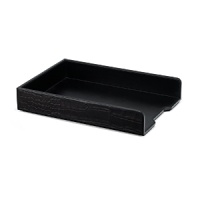 These handsome accessories from Ralph Lauren Home make a refined addition to the home office in rich, alligator-embossed black leather. These handsome accessories from Ralph Lauren Home make a refined addition to the home office in rich, alligator-embossed black leather.