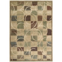 Nourison Interpretations Beige Geometric 2.3-Feet by 8-Feet Polyacrylic Runner Rug Nourison Interpretations Beige Geometric 2.3-Feet by 8-Feet Polyacrylic Runner Rug