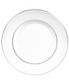 In an exquisite union of the contemporary and the classical, renowned bridal designer Vera Wang and Wedgwood have created a dinnerware and dishes pattern that brings elegance to the modern table. Blanc sur Blanc dinner plates marry pure white with a textured matte border and platinum edging for subtle tonal contrast.