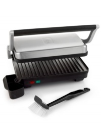 Ready to im(press). Expand your taste & culinary ability with this multi-purpose grill and panini maker. A floating hinge automatically adjusts to any size food, so you can whip up everything from pressed sandwiches to brilliantly baked chicken. Nonstick, ribbed cooking plates are easy to clean and direct grease away from food for healthier habits! 1-year warranty. Model WPGPP20. Ready to im(press). Expand your taste & culinary ability with this multi-purpose grill and panini maker. A floating hinge automatically adjusts to any size food, so you can whip up everything from pressed sandwiches to brilliantly baked chicken. Nonstick, ribbed cooking plates are easy to clean and direct grease away from food for healthier habits! 1-year warranty. Model WPGPP20.