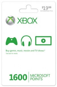 Xbox LIVE 1600 Microsoft Points [Online Game Code]