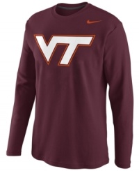 Keep the momentum moving forward with a show of support for your favorite team in this Virginia Tech Hokies NCAA thermal shirt. Keep the momentum moving forward with a show of support for your favorite team in this Virginia Tech Hokies NCAA thermal shirt.