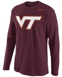 Keep the momentum moving forward with a show of support for your favorite team in this Virginia Tech Hokies NCAA thermal shirt.