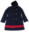 Nautica Women's Wool Blend Toggle Coat (Navy Blue)
