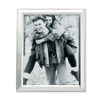 Lawrence Frames Brushed Silver Plated 4 by 5 Metal Picture Frame Lawrence Frames Brushed Silver Plated 4 by 5 Metal Picture Frame