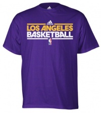 Los Angeles Lakers Purple adidas 2011-2012 On-Court Practice T-Shirt Los Angeles Lakers Purple adidas 2011-2012 On-Court Practice T-Shirt