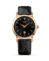 An ultra-slim silhouette and curved dial make this HUGO BOSS watch an elegant choice.