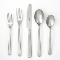 A clean but sophisiticated flatware set with brushed steel finish will complete the look for any table! This assortment has a great weight in the hand and is made of 18/10 stainless steel from Cambridge. Set includes service for 4. A clean but sophisiticated flatware set with brushed steel finish will complete the look for any table! This assortment has a great weight in the hand and is made of 18/10 stainless steel from Cambridge. Set includes service for 4.