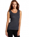 Jones New York Women's Sleeveless Ribbed Scoop Neck Shell