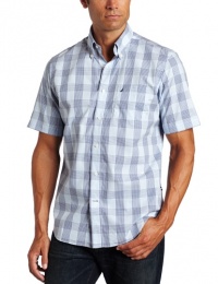 Nautica Men's Single Pocket Grid Plaid Shirt Nautica Men's Single Pocket Grid Plaid Shirt