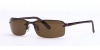 RAY BAN RB 3217 RB3217 014/83 BROWN METAL BROWN POLARIZED LENS RIMLESS SUNGLASSES SHADES