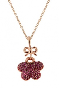 Effy Jewlery 14K Rose Gold Ruby & Diamond Butterfly Pendant, .71 TCW Effy Jewlery 14K Rose Gold Ruby & Diamond Butterfly Pendant, .71 TCW