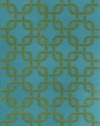 Liora Manne Spello Chains Rug, 24-Inch by 8-Feet, Aqua