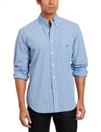 Nautica Men's Long Sleeve Poplin Tattersall Woven Nautica Men's Long Sleeve Poplin Tattersall Woven