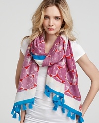 Tory Burch Tache Print Square Scarf