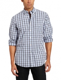 Nautica Men's Long Sleeve Poplin Gingham Woven