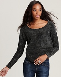 Glam up your essentials repertoire with this shimmering Vintage Havana pocket tee. Glam up your essentials repertoire with this shimmering Vintage Havana pocket tee.