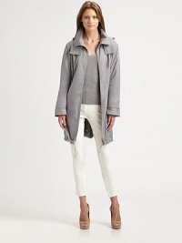 This sleek, quilted parka features a detachable hood and flattering drawstring details.Detachable drawstring hoodZip frontDrawstring waistCuffed sleevesSide slash pocketsDrawstring hemlineFully linedAbout 33 from shoulder to hemPolyesterDry cleanImported of Italian fabricModel shown is 5'10 (177cm) wearing US size 4. This sleek, quilted parka features a detachable hood and flattering drawstring details.Detachable drawstring hoodZip frontDrawstring waistCuffed sleevesSide slash pocketsDrawstring hemlineFully linedAbout 33 from shoulder to hemPolyesterDry cleanImported of Italian fabricModel shown is 5'10 (177cm) wearing US size 4.