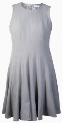 Calvin Klein Women's Sleeveless Pleated Skirt Dress Black/White Calvin Klein Women's Sleeveless Pleated Skirt Dress Black/White