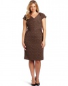 Calvin Klein Women's Cap Sleeve Seamed Dress