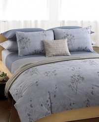 Calvin Klein Bamboo Flowers Pinstripe Wool Throw Calvin Klein Bamboo Flowers Pinstripe Wool Throw