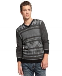 A sweater that leaves no gray areas when it comes to style. Warm up in this V-neck from INC International Concepts. A sweater that leaves no gray areas when it comes to style. Warm up in this V-neck from INC International Concepts.