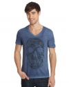 GUESS Skull-Print V-Neck